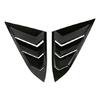 New Piano black Style Window Louvers For Honda Civic Sedan 10th Gen 2016-2020