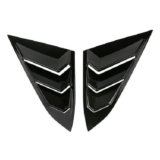 New Piano black Style Window Louvers For Honda Civic Sedan 10th Gen 2016-2020