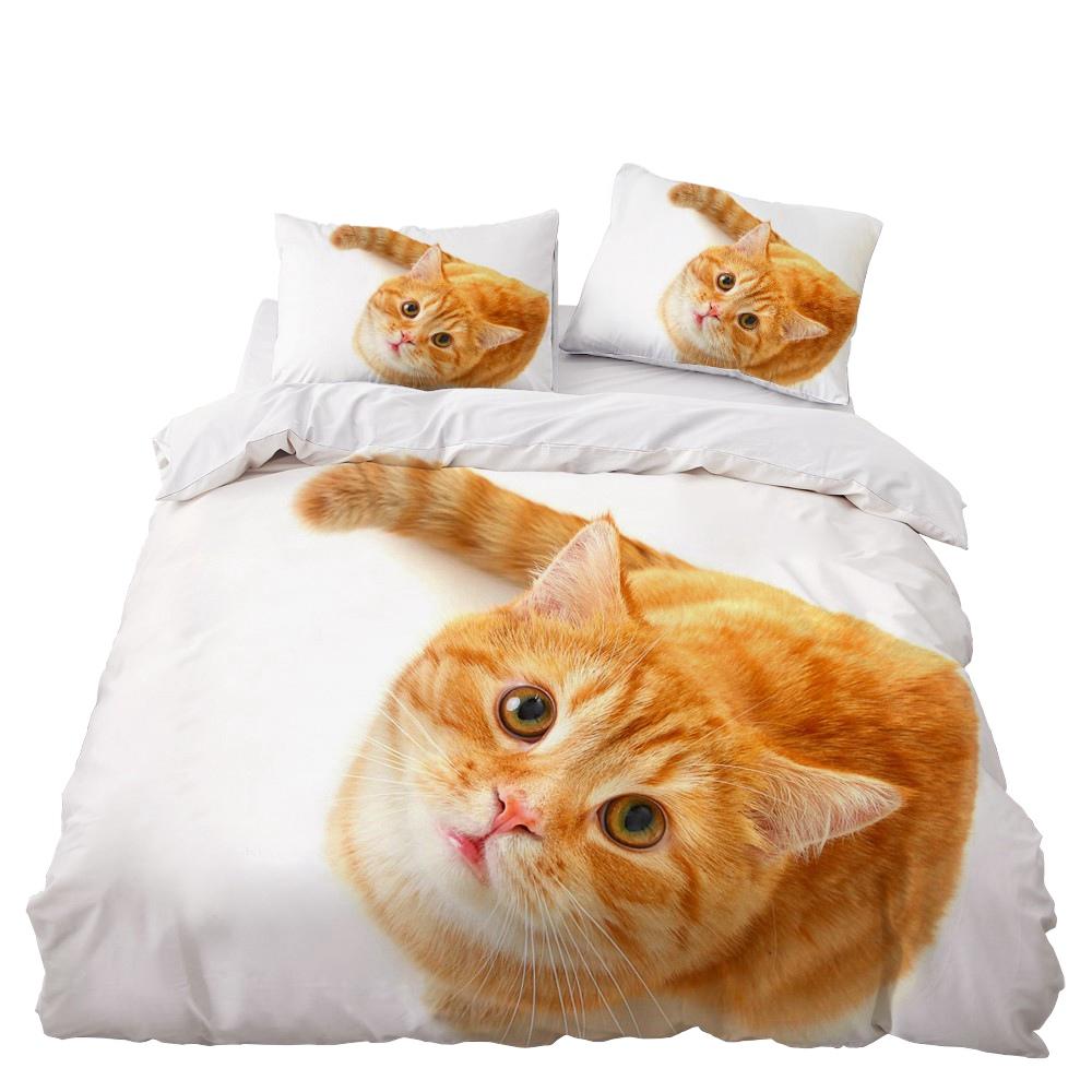 Dream NS Cute Pet Dog Roupa De Cama Bedding Set Home Textiles Set King Queen Pet Cat Duvet Cover Couette Bedclothes 2/3pcs