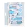 10pcs Baby Healthcare Grooming Kit Complete Portable Multifuctional Nail Clipper Newborn Safety Care Set Blue