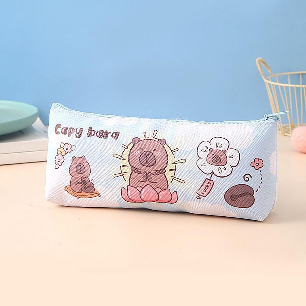 High Appearance Pen Bag Capybara Stationery Storage Pouch Cute Pencil Case  Office School Supplies