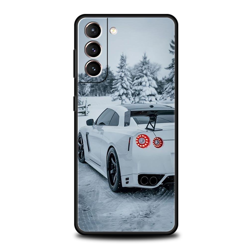 

Blue Red JDM Sport Car Phone Case For Samsung Galaxy S26 Ultra S25 Plus S24 FE S23 S22 5G S21 S20 Cover Black Soft Samsung S25 FE