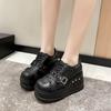 Womens Platform Shoes Fashion Punk Style Gothic Shoe Wedge Mary Jane Shoe Designer Lolita Shoes Platform Cosplay Shoes for Women