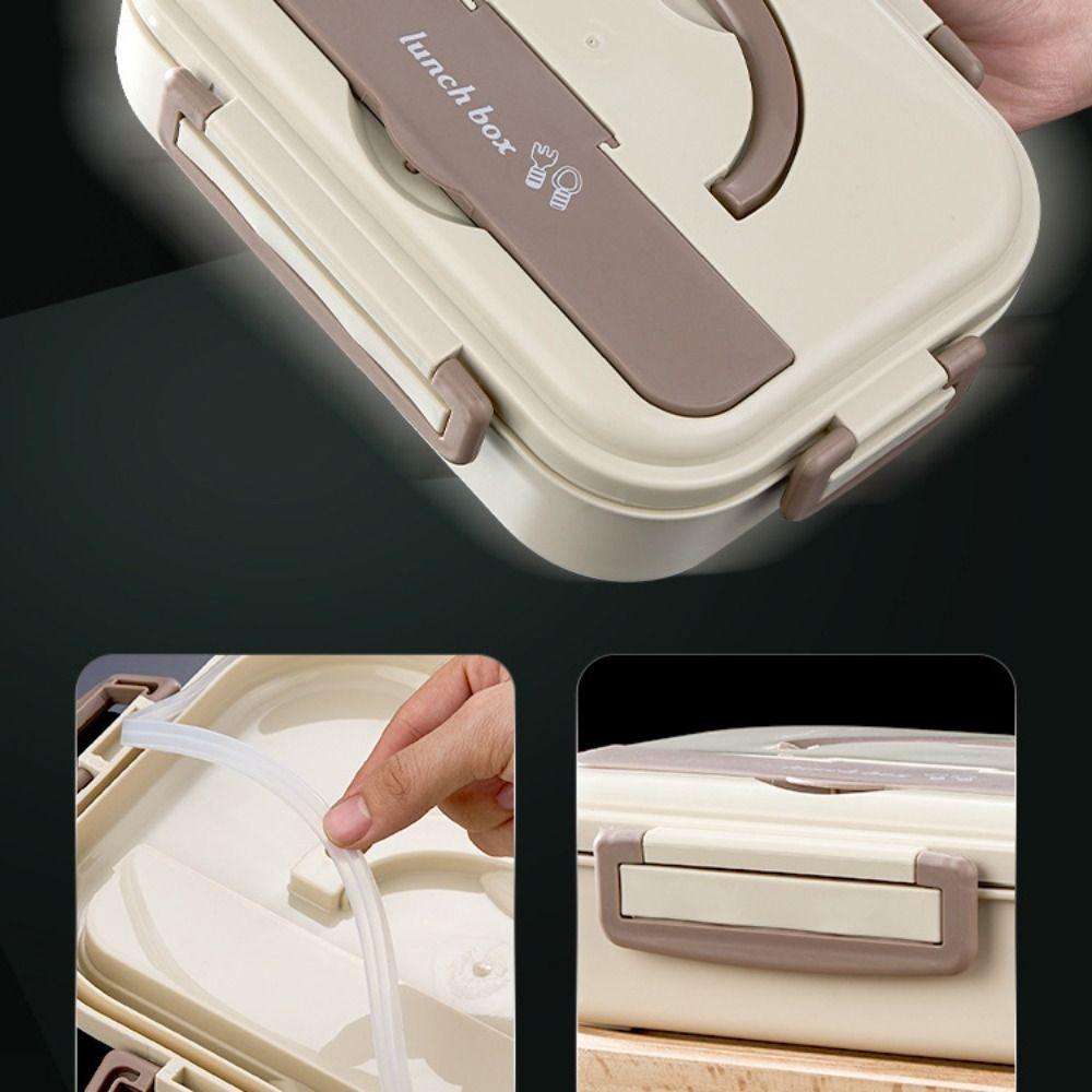 Leak-Proof Insulated Lunch Box Stainless Steel Partition Lunch Box Food Container  Office Worker