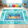 Children's Educational Interactive Crawling Carpet Letters Number Learning Mat Modern Home Decor Anti-Slip Rugs for Living Room