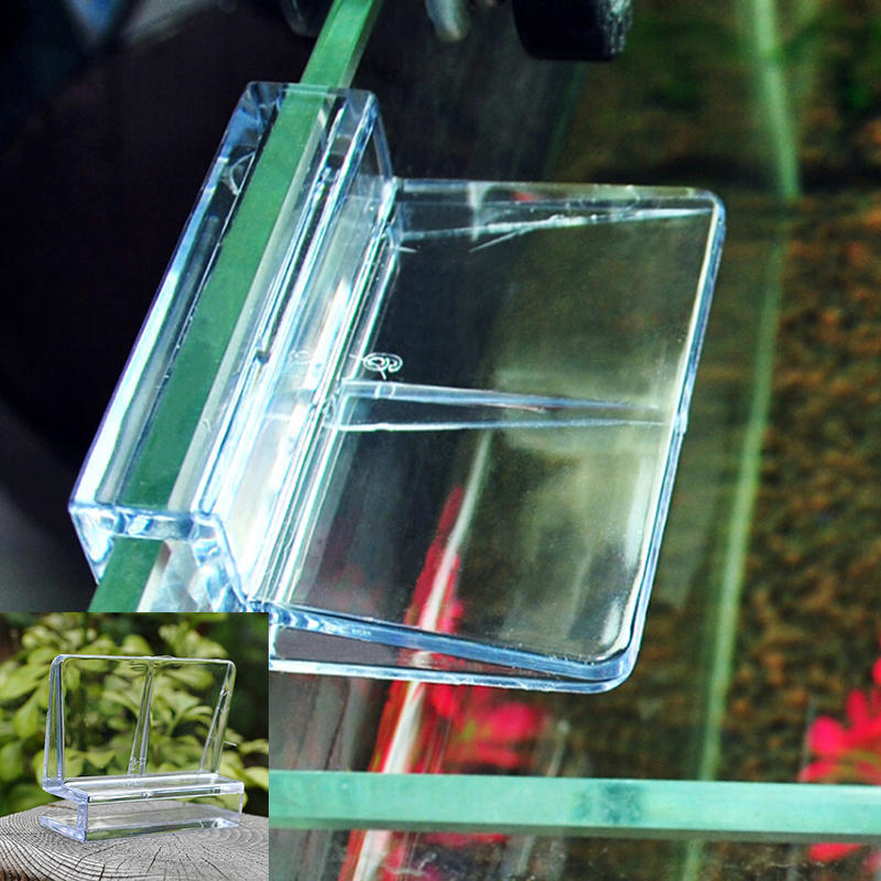 4Pcs 6/8Mm Aquarium Tank Clear Plastic Clips Glass Cover Strong Support Holders