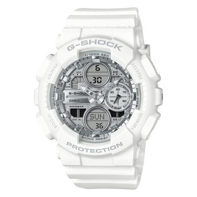Zegarek damski G-Shock, plastik z biomasy, biały, oficjalny produkt krajowy, model GMA-S140VA-7AJF