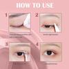 EELHOE Lace Seamless Double Eyelid Patch, Natural Seamless Non Adhesive Lace Double Eyelid Patch