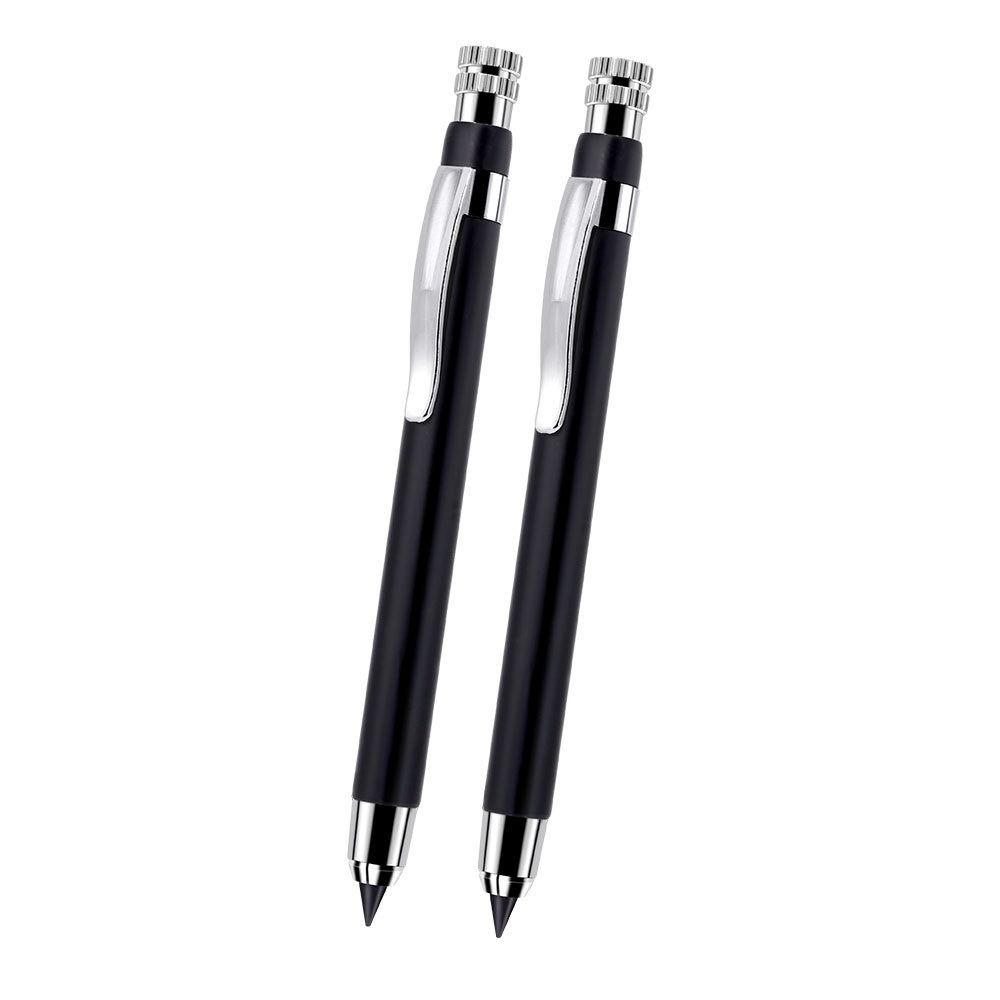 Durable Metal Mechanical Pencil 5.6mm Heavy-Duty Sketch Pencil with Pen Clip Drawing Pencil Shading & Manga Drawing