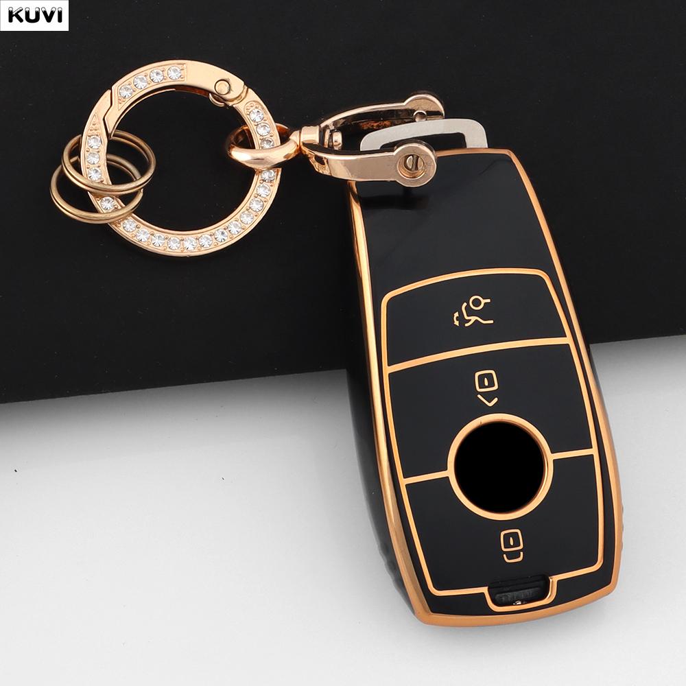 Fashion TPU Car Key Case Cover for Mercedes Benz E C S GLC Class E200 E400 E63 W213 S550 S560 C260 A200 Key Shell Protector