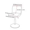 Solid Color Low Back Chair Cover  for Hotel Restaurant Bar Counter Kitchen