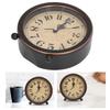 Vintage Wall Clock Creative Punch-free Silent Non-ticking Wall Mounted Clock for Kitchen Living Room Study Bathroom
