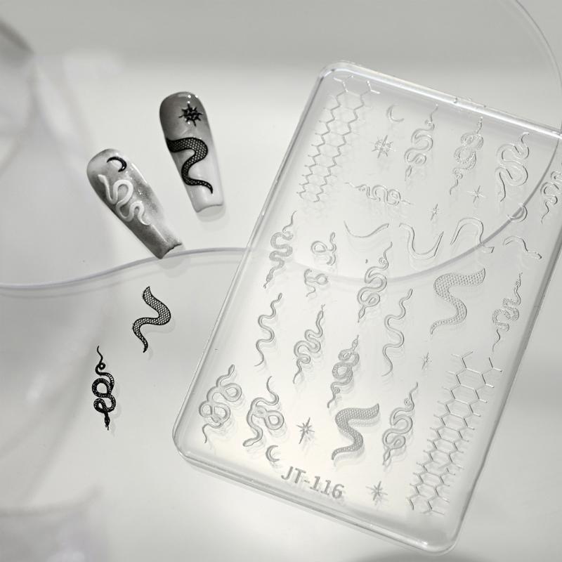 Reusable Snake Design Silicone Mold For 3D Nail Art Embellishments And Resin Crafting Projects