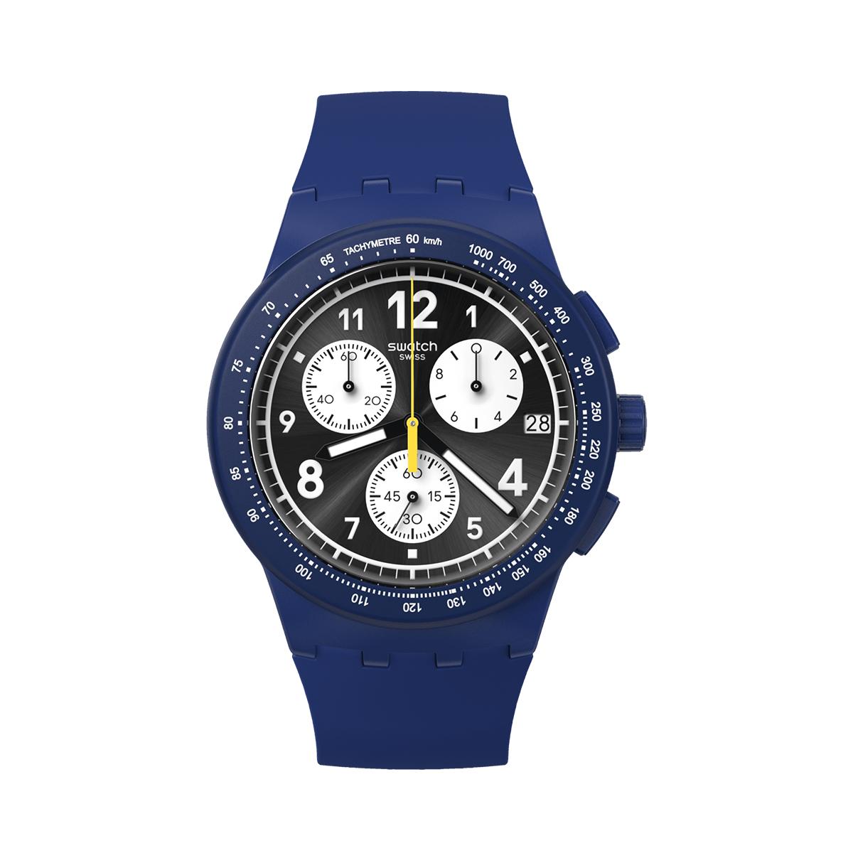 

SWATCH Unisex Black Watch SUSN418 SUSN418 Blue