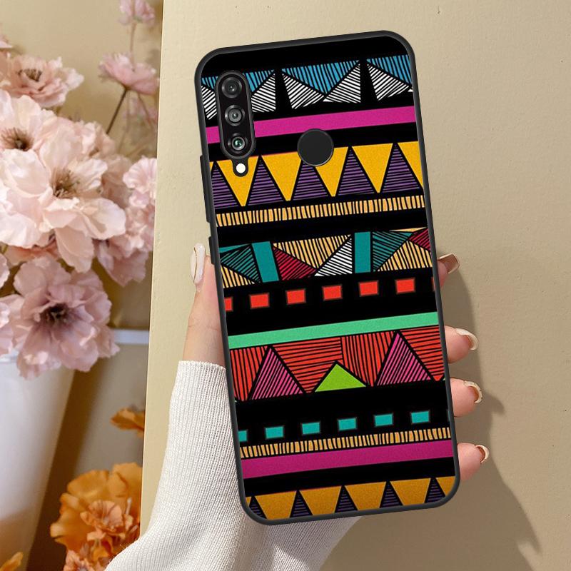 African Fabric Print For Huawei Nova 7i 8i 11i 12i 12s Y73 Y70 Y90 Y60 Y72 Y61 Y91 9 10 SE P30 Pro P40 Lite Case