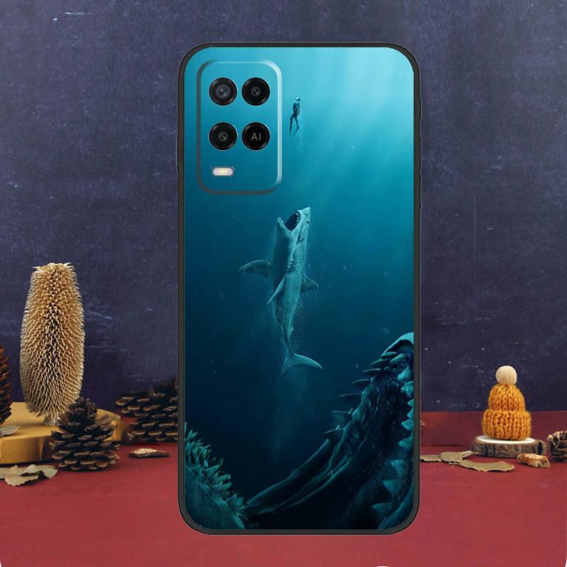 

Shark Ocean Fish Case For Oppo A16 A76 A96 A17 A57 A40 A60 A80 A98 A58 A78 A18 A38 A54 A74 A94 A15 A5 A6 Pro OPPO A5 Pro 5G
