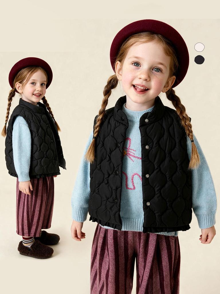 Tongbei Kids' 2025 Winter Warm & Windproof Vest - Versatile & Stylish