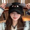Baseball hats men and women autumn and winter cute koala ears lamb wool warm big head circumference peaked cap