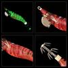 Luminous Fishing Bait Octopus Cuttlefish Fishing Bait Vivid with Squid Hook Fluorescent Fishing Lures Luminous Squid Jig Hooks