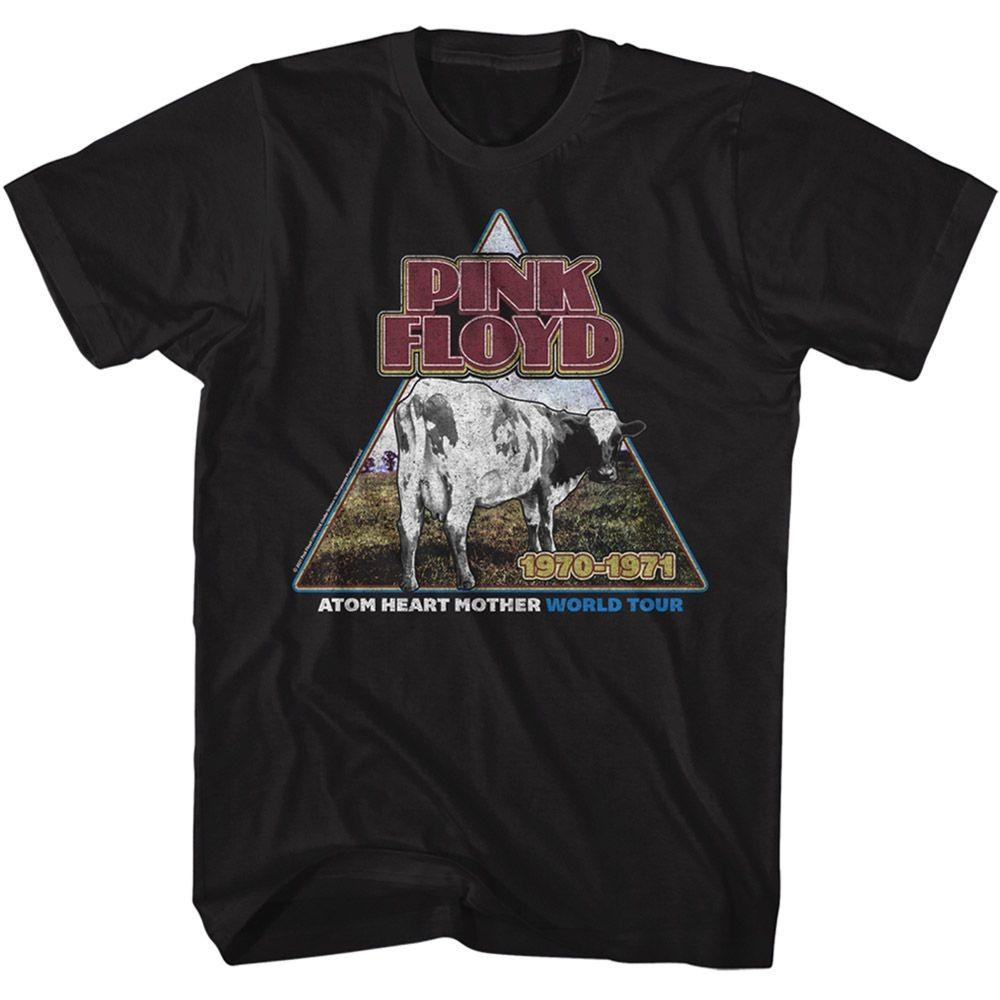 Pink Floyd Atom Heart Mother Černé tričko hudební kapely Topy Trička Pánské Dámské Unisex