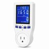 Langlebiger weißer Leistungsmesser mit Hintergrundbeleuchtung, Vollbild-Energiezähler, LCD, US-Stecker, CO2-Monitor, Elektrischer Test