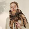 Winter Thick Stripe Cashmere Scarf Pashmina Tassels Shawls For Woman Lady Fashion Large Wraps Soft Warm Muffler Famale Scarves