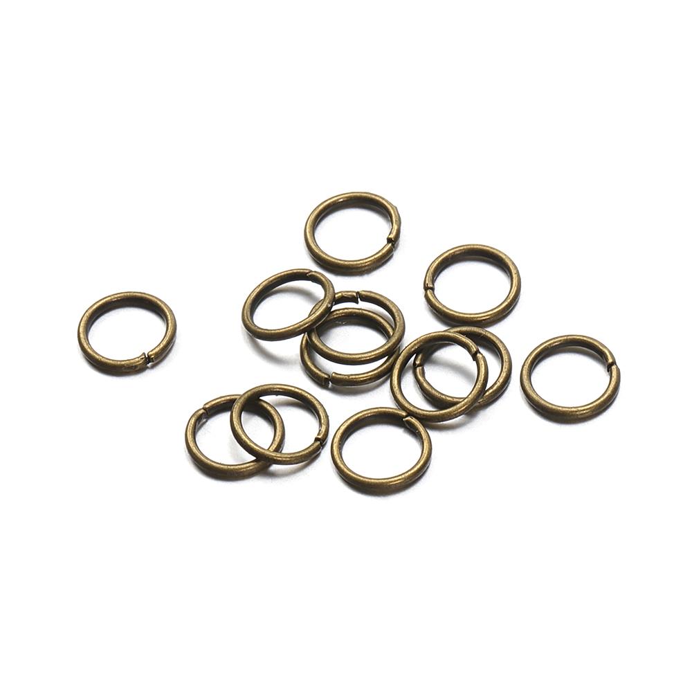 400pcs/lot Wholesale Jump Rings Gold Color Open Rings 4-10mm Split Ring Connectors for Jewelry Making DIY Findings Components