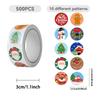 500PCS Christmas Stickers for Cards Merry Christmas Sticker for Envelope Seals Gift Packaging Sticker DIY Christmas Decoration