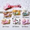 10 Stück Simulation Cartoon Tier Welpe, Katze Flache Rückseite Harz Cabochons Scrapbooking DIY Schmuck Bastel Dekoration Zubehör