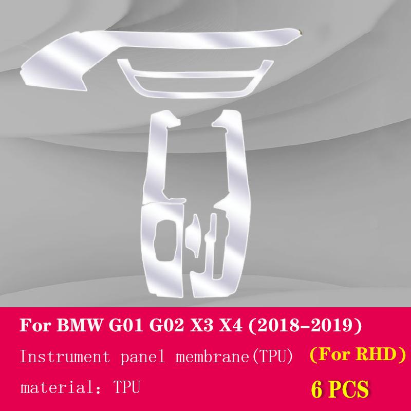 

Для BMW G01 G02 F25 F26 X3X4 2011-Інтер єр автомобіля Центральна консоль Прозора TPU Захисна плівка Ремонтна плівка проти подряпин C For G01 G02 RHD