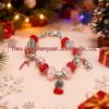 DIY Family Bracelet: Christmas Snowman & Snowflake Rhinestone Bangle Magic Jewelry
