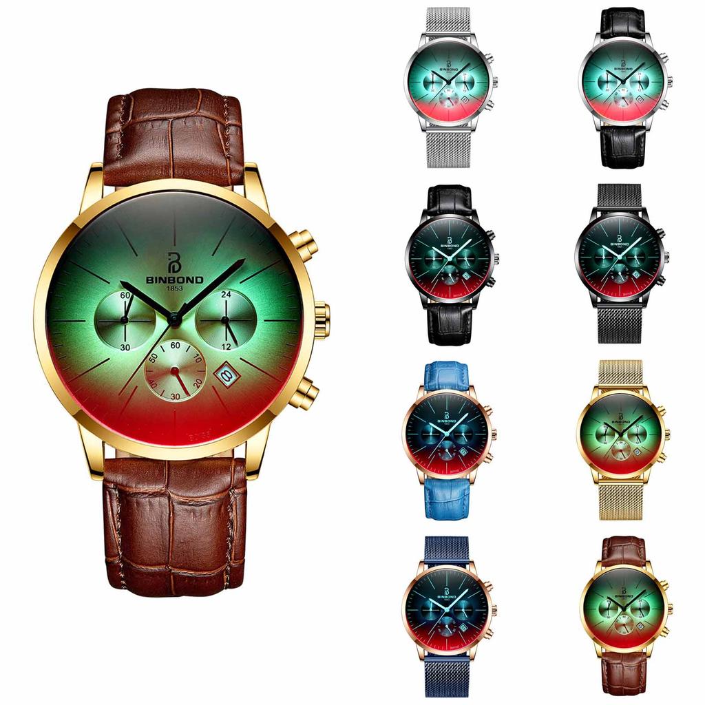 Men's Waterproof Luminous Running Alarm Clock Watch