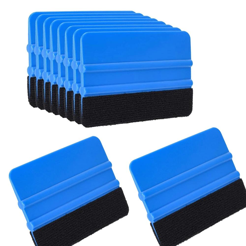 

10pcs Vinyl Squeegee Applicator Car Sticker Carbon Film Install Felt Fabric Scraper Window Film Tinting Tool Vinyl Wrap Tools