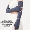 Solid Color Ice Silk Arm Sleeve Non-slip Summer Arm Cover Women's Gloves Long Sleeve  Men