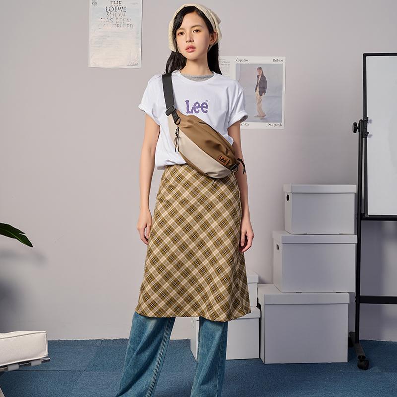 New Lee Oxford Crossbody Bag, Fanny Pack, Sling Bag Regular Unisex Apricot Coffee LE240032M-319