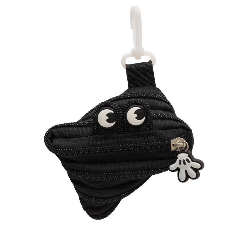 New Trendy Personalized Monster Storage Bag - Mini Cute Compact Zipper Pendant Pouch, Portable Hanging Decoration