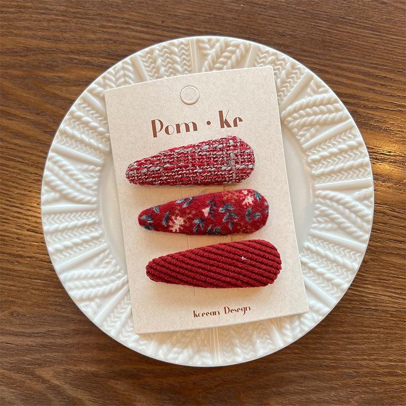 Autumn Korean Floral Cloth Hairpins Women Girls Hair Clips Pins Barrettes Accessories Hairclip Hairgrips Headdress Headwear