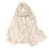 Ruffled Edge Sunscreen Shawl Solid Color Ramadan Long Scarf Fashion Chiffon Hijab Veil  Outdoor
