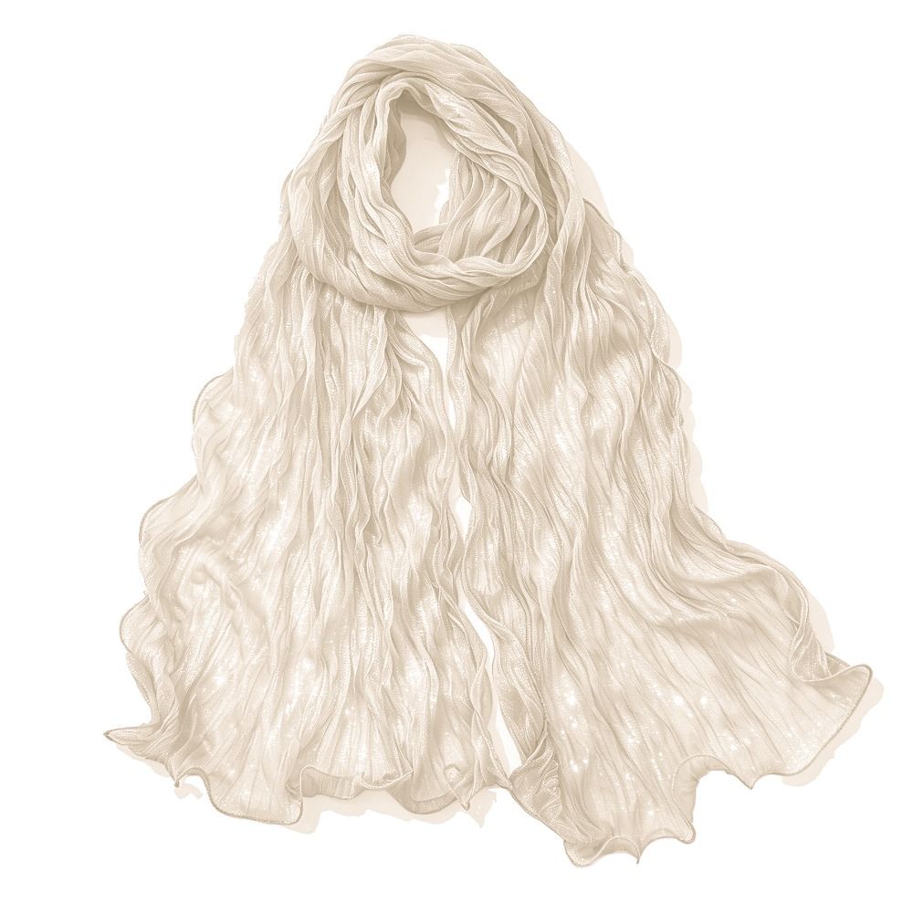 Ruffled Edge Sunscreen Shawl Solid Color Ramadan Long Scarf Fashion Chiffon Hijab Veil  Outdoor