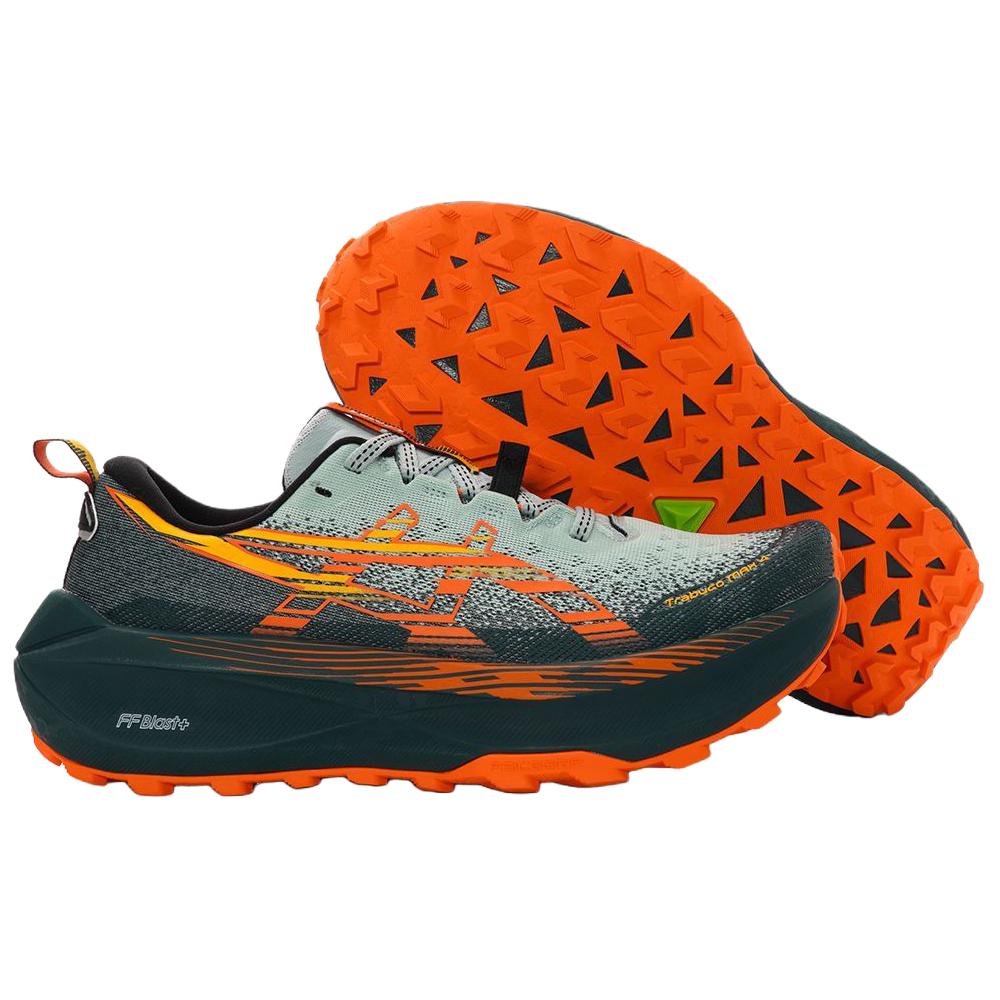 Asics Trabuco Max 4 Cold Moss Nova Orange Men Sneakers Green 1011B976-400