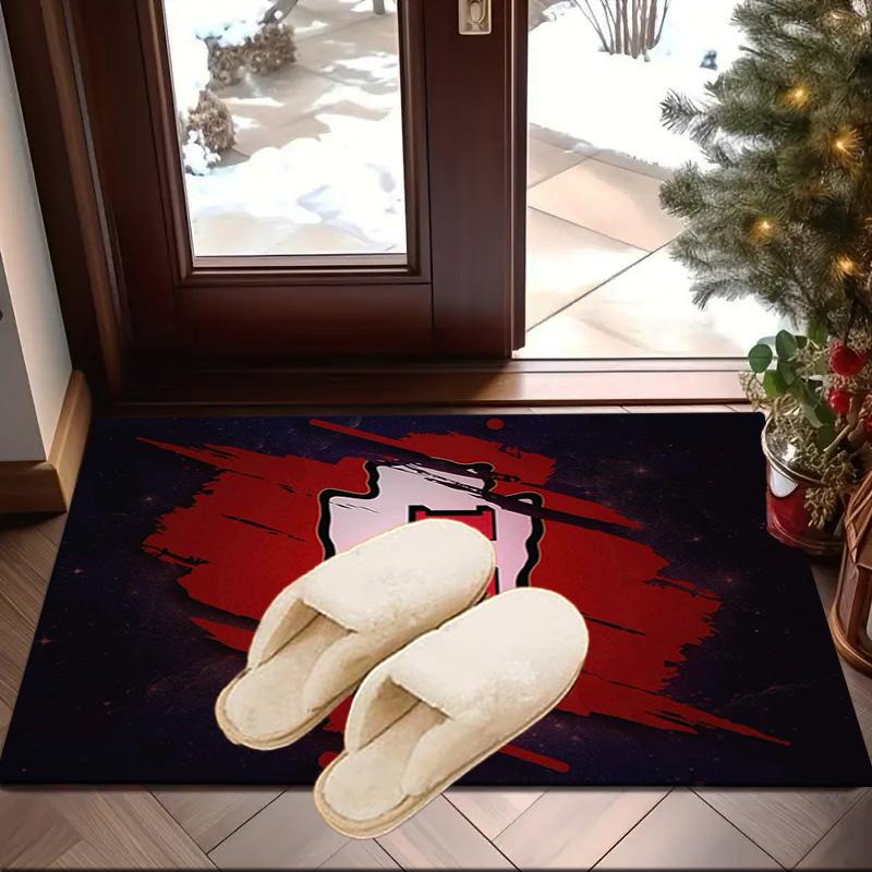 Stadt Chiefs Emblem Bedruckter Teppich für Büro, Stuhlunterlage, Dekorativer Teppich Bodenmatte, Große Größe Fan Geschenke Weihnachtsgeschenke
