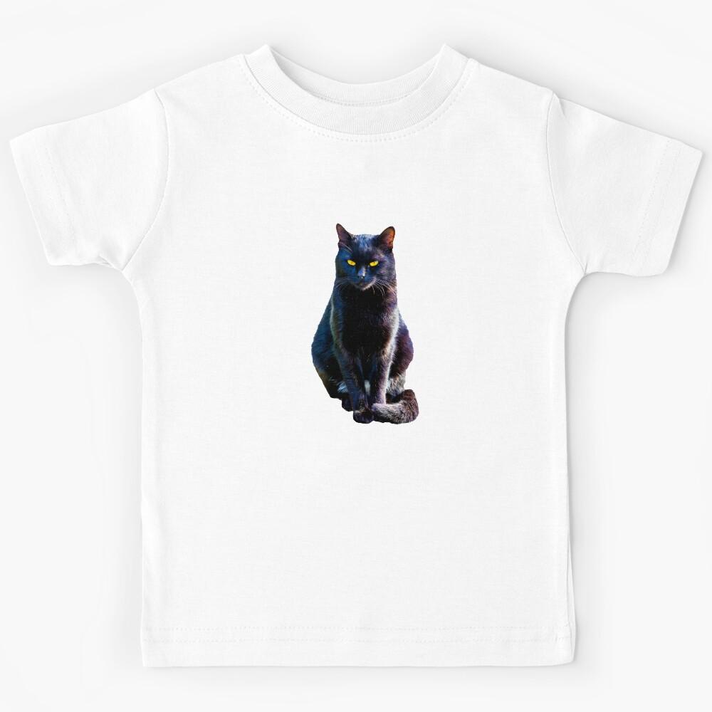 Lucky Black Cat Kids T-Shirt 130