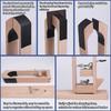 Fenrry Leather Pony Table Desktop Pony Horse Clamp with Large Eye Sewing Needles and Nail Files for DIY Leather Hand Stitching