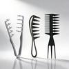 Kit de Pentes para Modelar Cabelo 2/3 Peças Homens Mulheres Volume Instantâneo Textura Pente Todos os Tipos de Cabelo Pente Volumoso de Dentes Largos