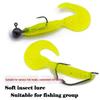 Silicone Ribbed Curly Tail Soft Bait – 15 Piece Bag