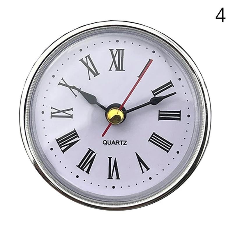 1Pcs Classic Clock Craft Quartz Movement Dia.65mm Round Clocks Insert Roman Number Little Clock Arabic Numbers Wall Decor