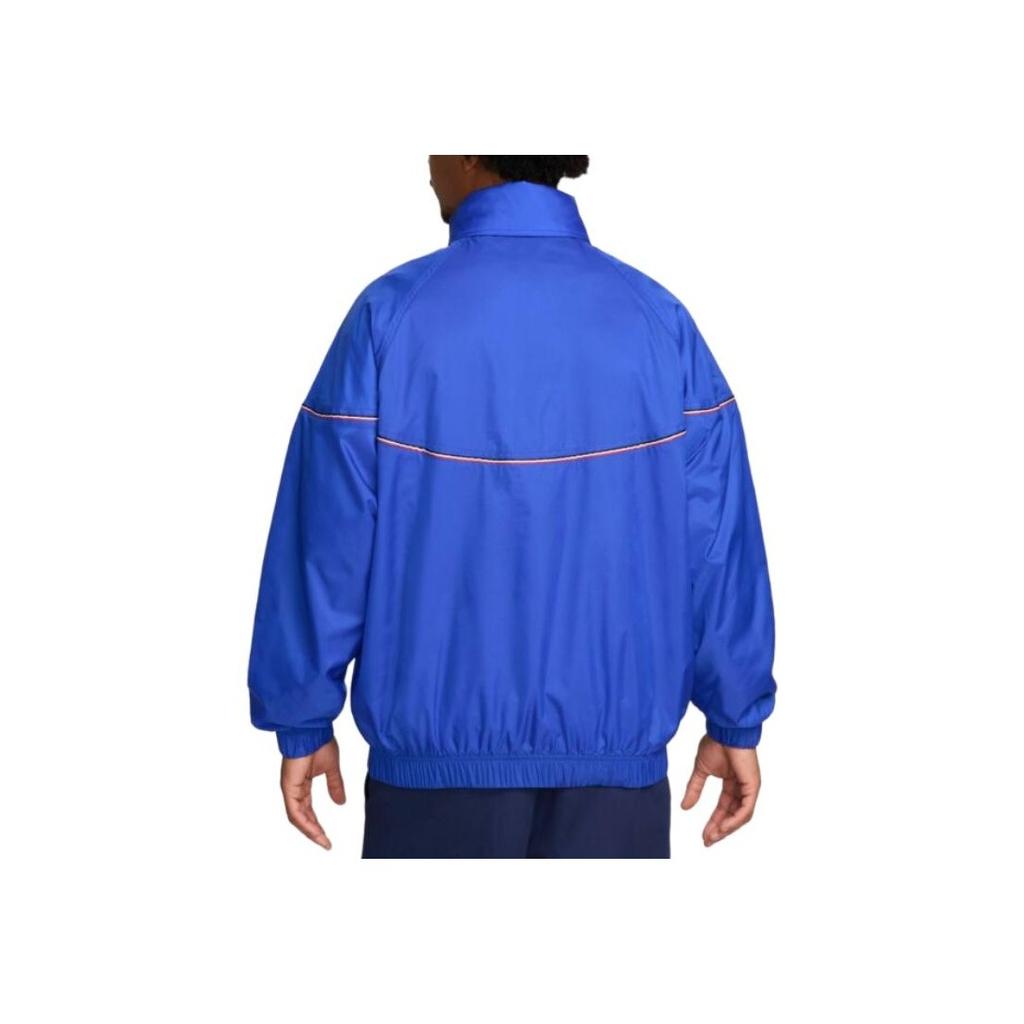 Nike Club Stand Collar Warm Versatile Fashion Jacket Men Jacket Bright-Blue FJ7508-452