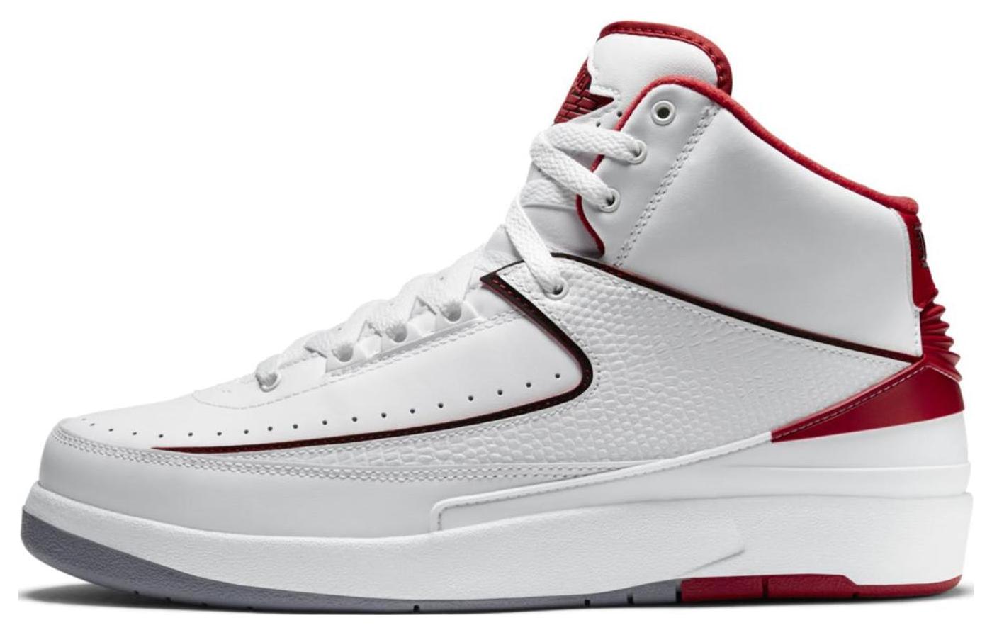 Jordan 2 Retro Weiß Rot 2014 385475-102 42.5 gray