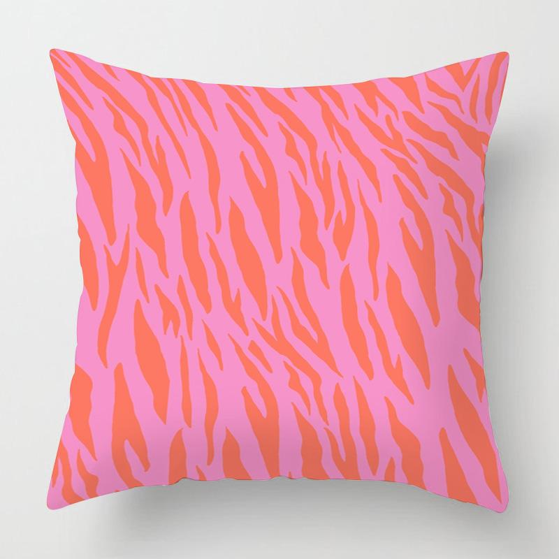 Abstract Art Animal Theme Throw Pillow Cover 20X20 Inch Cushion Cover Cafe Sofa Decorative Throw Pillow Covers Short Plush