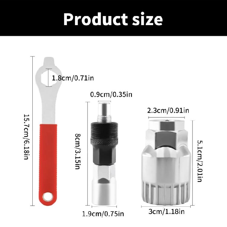 Lightweight Bicycles Crank Puller Kit with Ergonomic Handle for Reduced Fatigue During Repairs